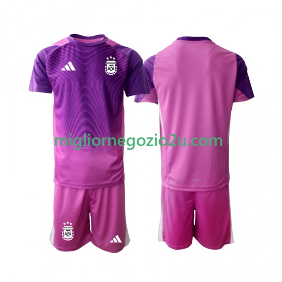 Maglia Argentina Portiere Bambino Casa Divisa 2025 Manica Corta