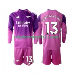 Maglia Arsenal Kepa Arrizabalaga 13 Portiere Bambino Terza Divisa 2025-2026 Manica Lunga