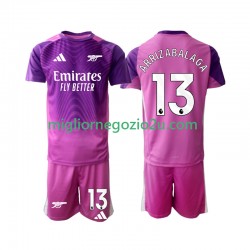 Maglia Arsenal Kepa Arrizabalaga 13 Portiere Bambino Terza Divisa 2025-2026 Manica Corta