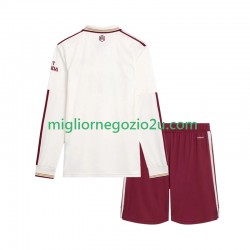 Maglia Arsenal Bambino Terza Divisa 2025-2026 Manica Lunga