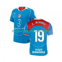 Maglia Atlético Madrid Julian Alvarez 19 Uomo Terza Divisa 2025-2026 Manica Corta