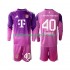 Maglia FC Bayern München Jonas Urbig 40 Portiere Bambino Quarta Divisa 2025-2026 Manica Lunga
