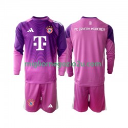 Maglia FC Bayern München Portiere Bambino Quarta Divisa 2025-2026 Manica Lunga