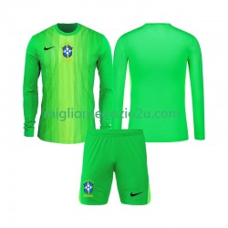Maglia Brasile Portiere Bambino Casa Divisa 2026 Manica Lunga
