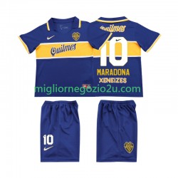 Maglia CA Boca Juniors MARADONA 10 1996 1997 Retro Bambino Casa Divisa Manica Corta