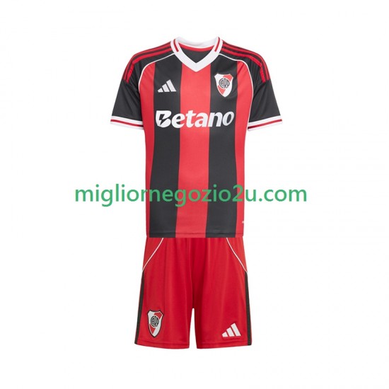 Maglia CA River Plate Bambino Trasferta Divisa 2025-2026 Manica Corta
