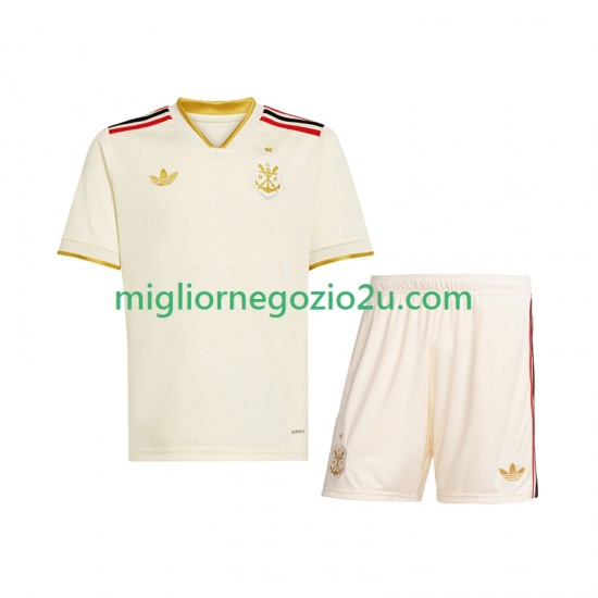 Maglia CR Flamengo Bambino Terza Divisa 2025-2026 Manica Corta
