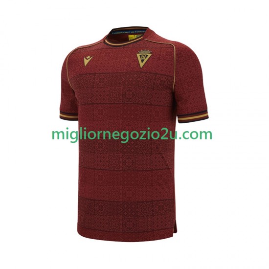 Maglia Cádiz CF Uomo Trasferta Divisa 2025-2026 Manica Corta