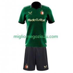 Maglia Feyenoord Rotterdam Bambino Quarta Divisa 2025-2026 Manica Corta