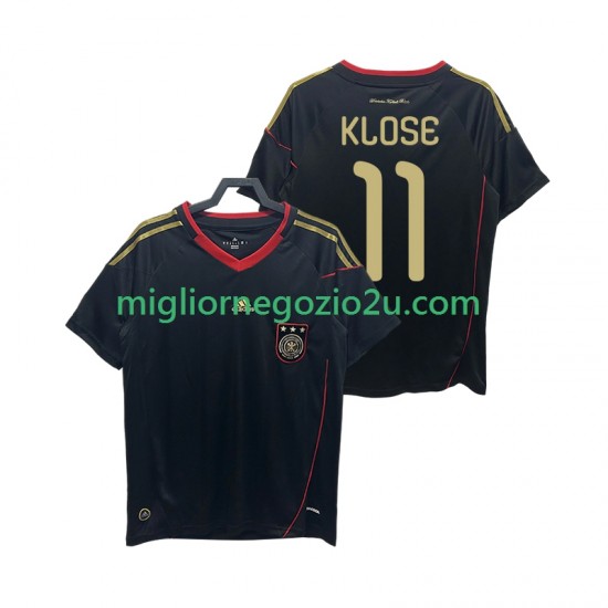 Maglia Germania KLOSE 11 Retro Uomo Trasferta Divisa 2010 Manica Corta