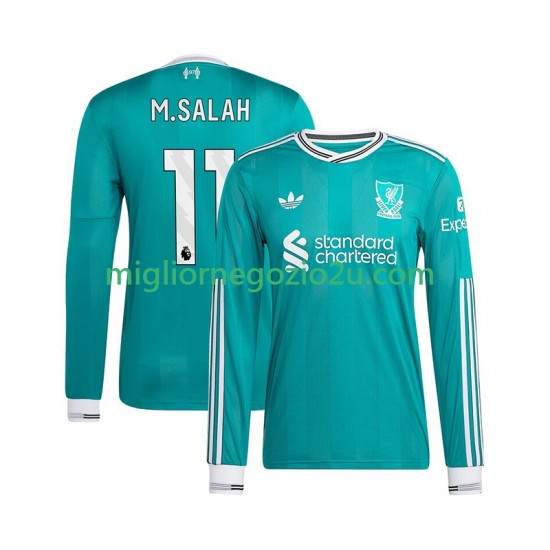 Maglia Liverpool Mohamed Salah 11 Uomo Terza Divisa 2025-2026 Manica Lunga