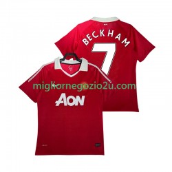 Maglia Manchester United BECKHAM 7 Retro Uomo Casa Divisa 2011 2010 Manica Corta