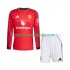 Maglia Manchester United Bambino Casa Divisa 2025-2026 Manica Lunga
