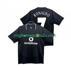Maglia Manchester United RONALDO 7 Retro Uomo Trasferta Divisa 2004 2002 Manica Corta