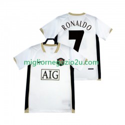 Maglia Manchester United RONALDO 7 -2007 Retro Uomo Trasferta Divisa 2006 Manica Corta