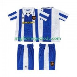 Maglia Manchester United 1996 Retro Bambino Terza Divisa 1994 Manica Corta