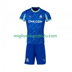 Maglia Olympique de Marseille Bambino Terza Divisa 2025-2026 Manica Corta