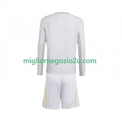Maglia Real Madrid Bambino Casa Divisa 2025-2026 Manica Lunga