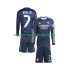 Maglia Real Madrid Vinicius Junior 7 Bambino Trasferta Divisa 2025-2026 Manica Lunga