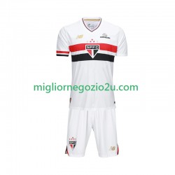 Maglia Sao Paulo Bambino Casa Divisa 2025-2026 Manica Corta