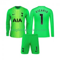 Maglia Tottenham Hotspur Guglielmo Vicario 1 Portiere Bambino Casa Divisa 2025-2026 Manica Lunga