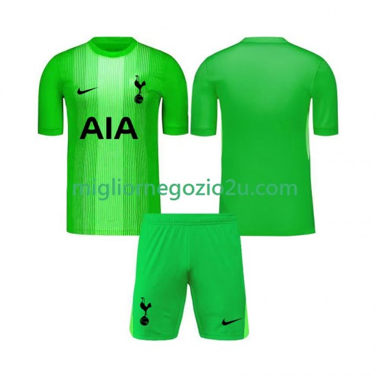 Maglia Tottenham Hotspur Portiere Bambino Casa Divisa 2025-2026 Manica Corta