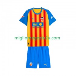 Maglia Valencia CF Bambino Terza Divisa 2025-2026 Manica Corta