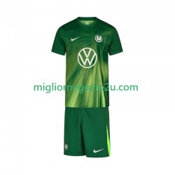 Maglia VfL Wolfsburg Bambino Casa Divisa 2025-2026 Manica Corta
