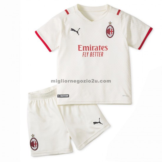Maglia AC Milan Bambino Trasferta Divisa 2021-2022 Manica Corta