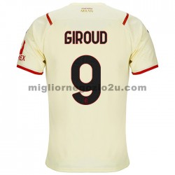 Maglia AC Milan Olivier Giroud 9 Trasferta Divisa 2021-2022 Manica Corta