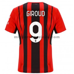 Maglia AC Milan Olivier Giroud 9 Casa Divisa 2021-2022 Manica Corta