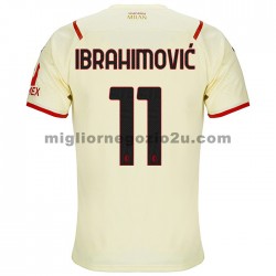Maglia AC Milan Zlatan Ibrahimovic 11 Trasferta Divisa 2021-2022 Manica Corta