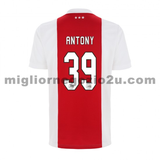 Maglia AFC Ajax Antony 39 Casa Divisa 2021-2022 Manica Corta