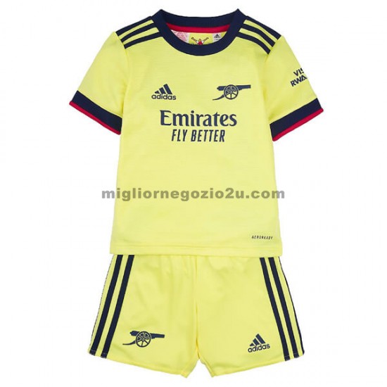 Maglia Arsenal Bambino Trasferta Divisa 2021-2022 Manica Corta