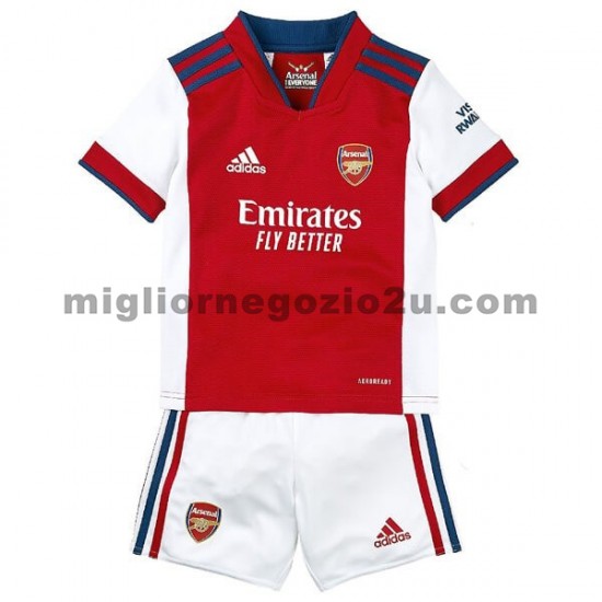 Maglia Arsenal Bambino Casa Divisa 2021-2022 Manica Corta
