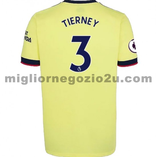 Maglia Arsenal Kieran Tierney 3 Trasferta Divisa 2021-2022 Manica Corta