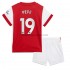 Maglia Arsenal Nicolas Pepe 19 Bambino Casa Divisa 2021-2022 Manica Corta