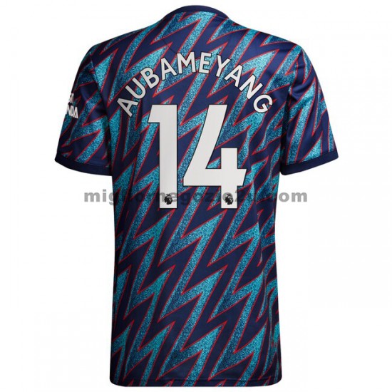 Maglia Arsenal Pierre-Emerick Aubameyang 14 Terza Divisa 2021-2022 Manica Corta