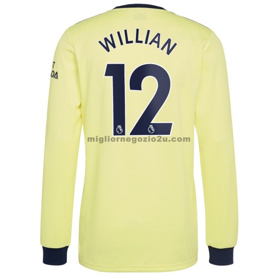 Maglia Arsenal Willian 12 Trasferta Divisa 2021-2022 Manica Lunga