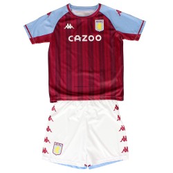 Maglia Aston Villa Bambino Casa Divisa 2021-2022 Manica Corta