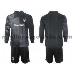 Maglia Atlético Madrid Portiere Bambino Trasferta Divisa 2021-2022 Manica Lunga
