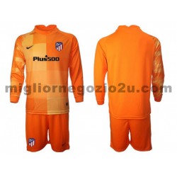 Maglia Atlético Madrid Portiere Bambino Casa Divisa 2021-2022 Manica Lunga