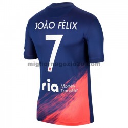 Maglia Atlético Madrid Joao Felix 7 Trasferta Divisa 2021-2022 Manica Corta