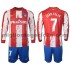 Maglia Atlético Madrid Joao Felix 7 Bambino Casa Divisa 2021-2022 Manica Lunga