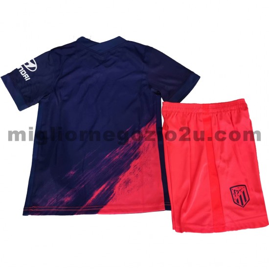 Maglia Atlético Madrid Bambino Trasferta Divisa 2021-2022 Manica Corta