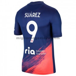 Maglia Atlético Madrid Luis Suárez 9 Trasferta Divisa 2021-2022 Manica Corta