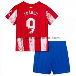 Maglia Atlético Madrid Luis Suárez 9 Bambino Casa Divisa 2021-2022 Manica Corta