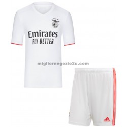 Maglia Benfica Bambino Trasferta Divisa 2021-2022 Manica Corta