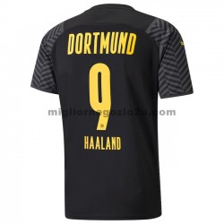 Maglia Borussia Dortmund Erling Haaland 9 Trasferta Divisa 2021-2022 Manica Corta