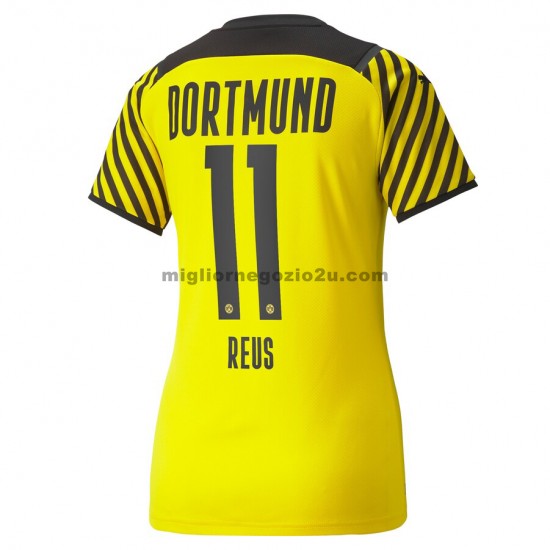 Maglia Borussia Dortmund Marco Reus 11 Donna Casa Divisa 2021-2022 Manica Corta